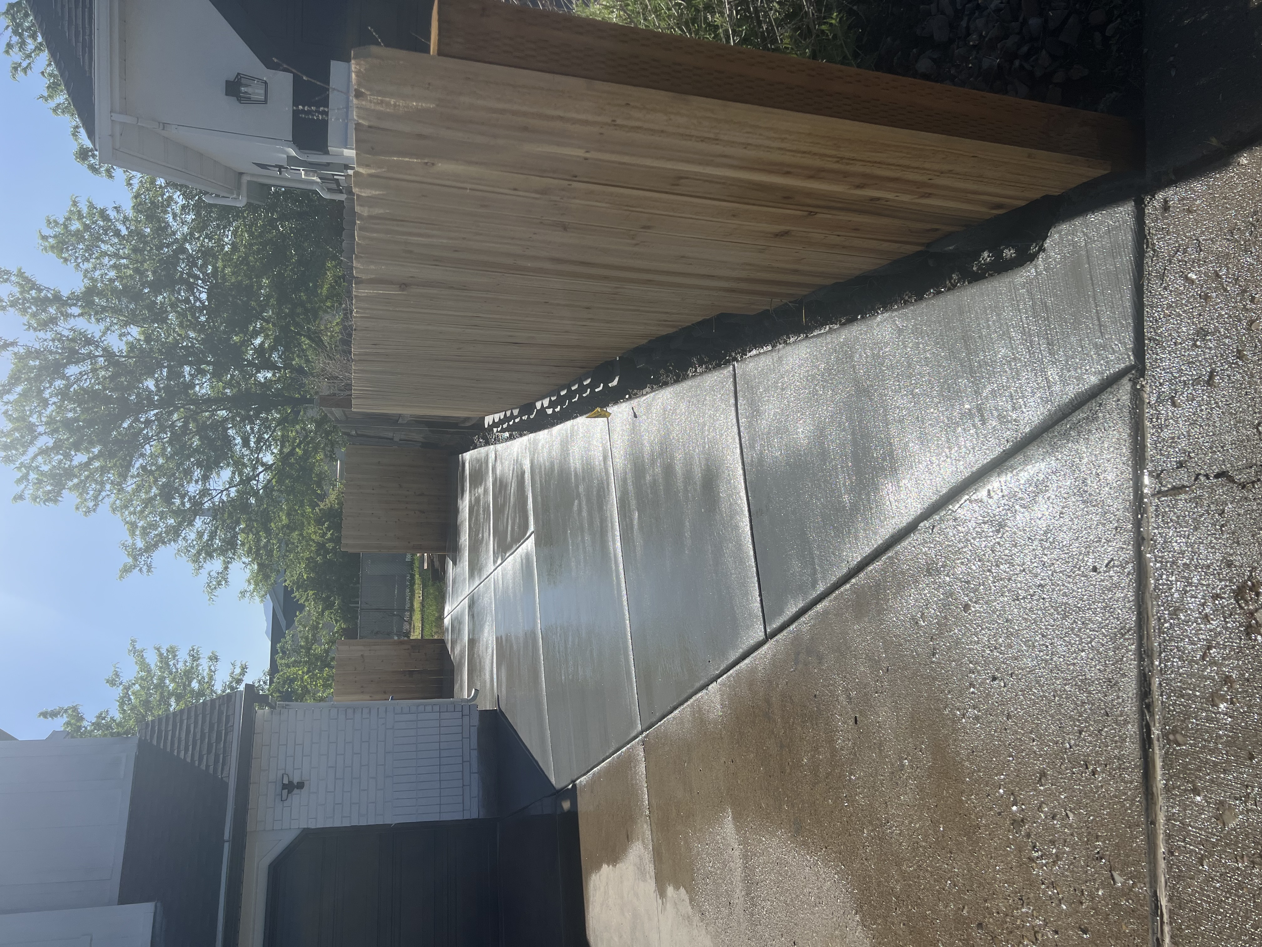 Completed concrete walkway - Salt Lake City