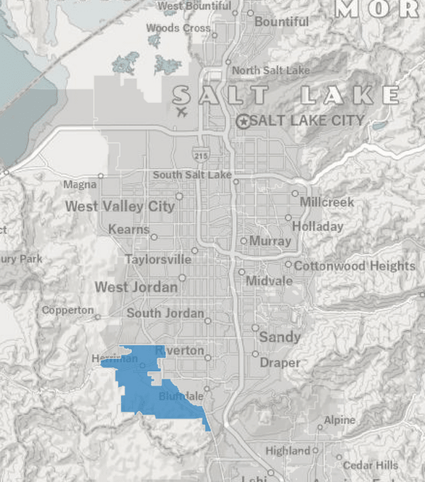 Herriman City Service Area Map
