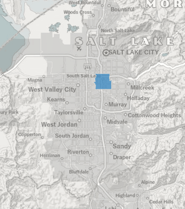 South Salt Lake City Service Area Map