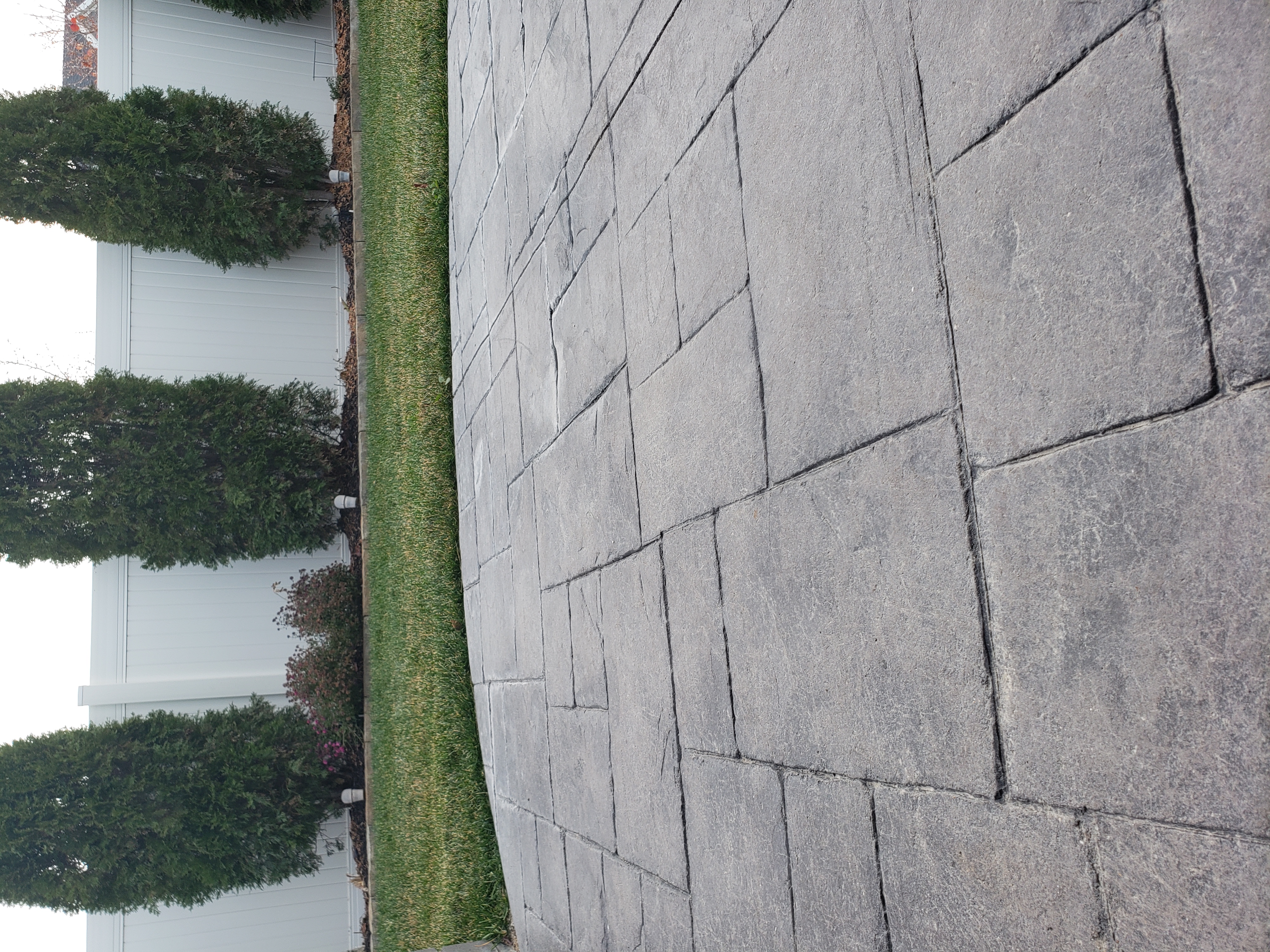 Stamped concrete driveway in Salt Lake City